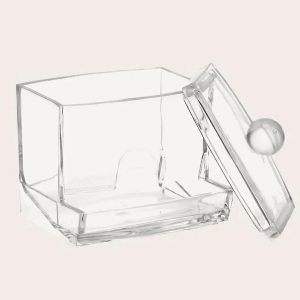 Acrylic Cotton Swab Storage Box